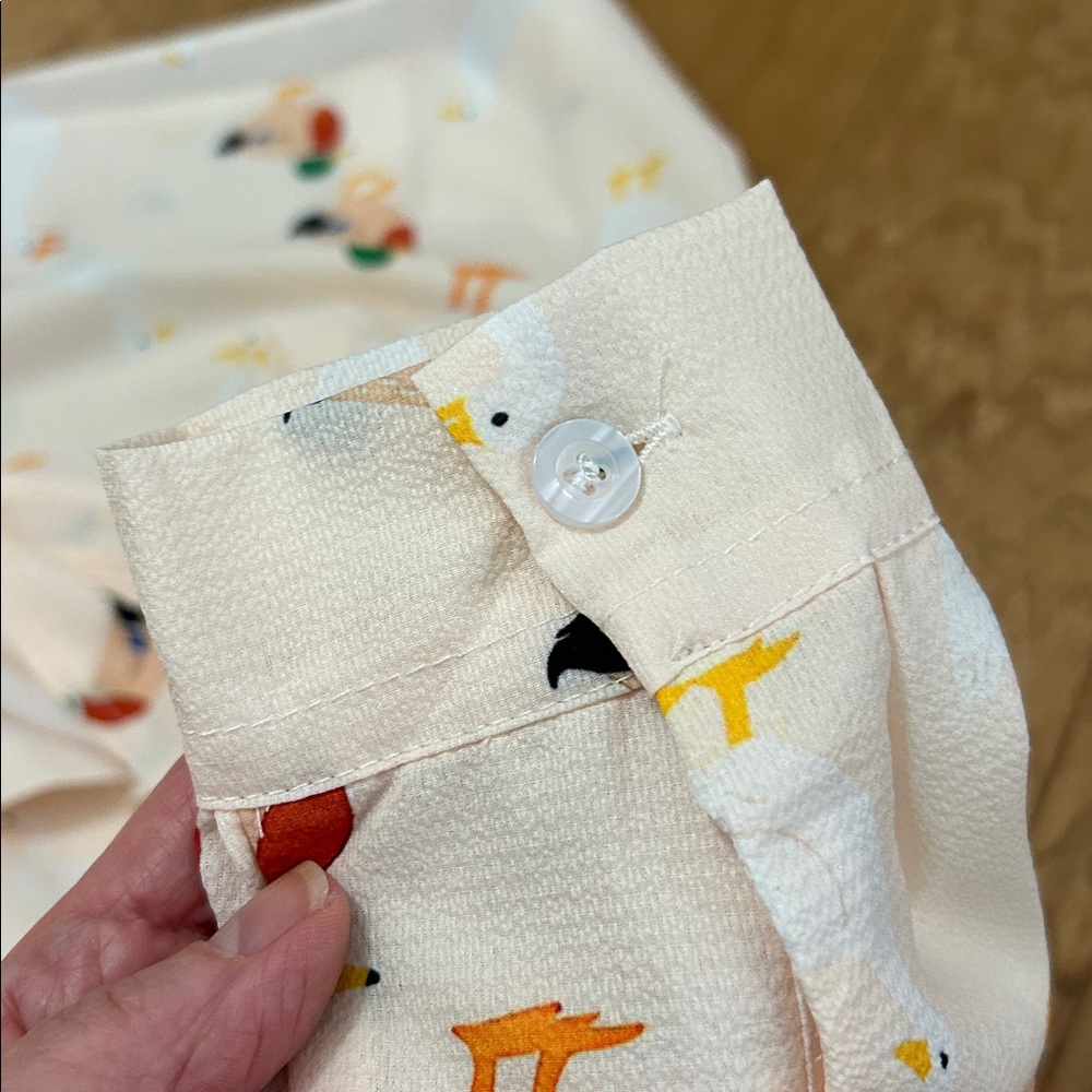 Duck Pattern Button up Blouse - Picture 7 of 11